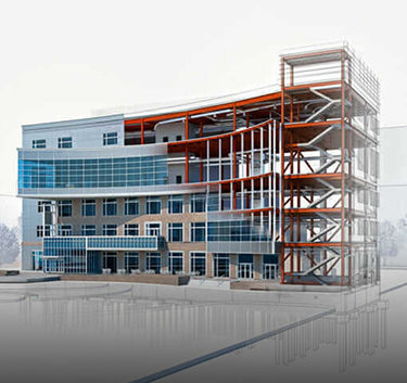 Steel Framing Construction Render